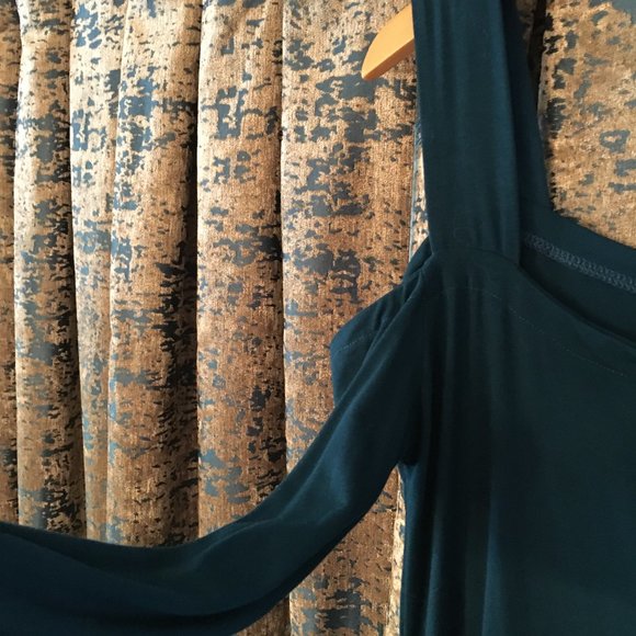 Cold Shoulder Asymmetrical Jersey Dress - Picture 5 of 16